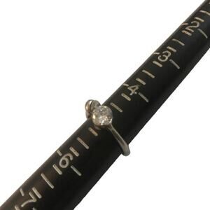 New stainless steel with CZ‎ woman’s size 5